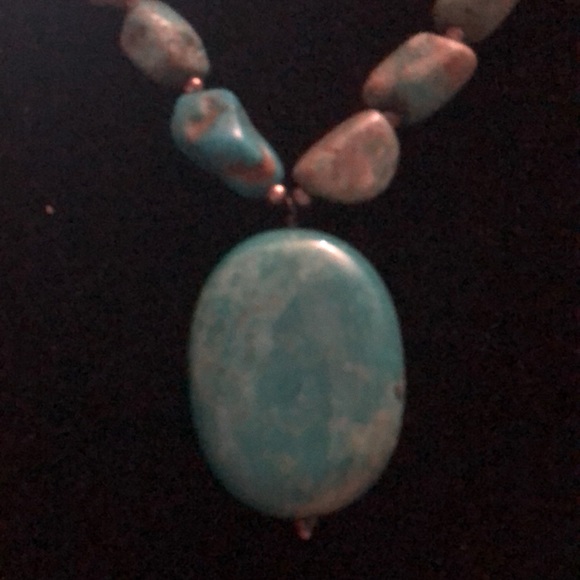 Turquoise Statement Necklace - Picture 3 of 5